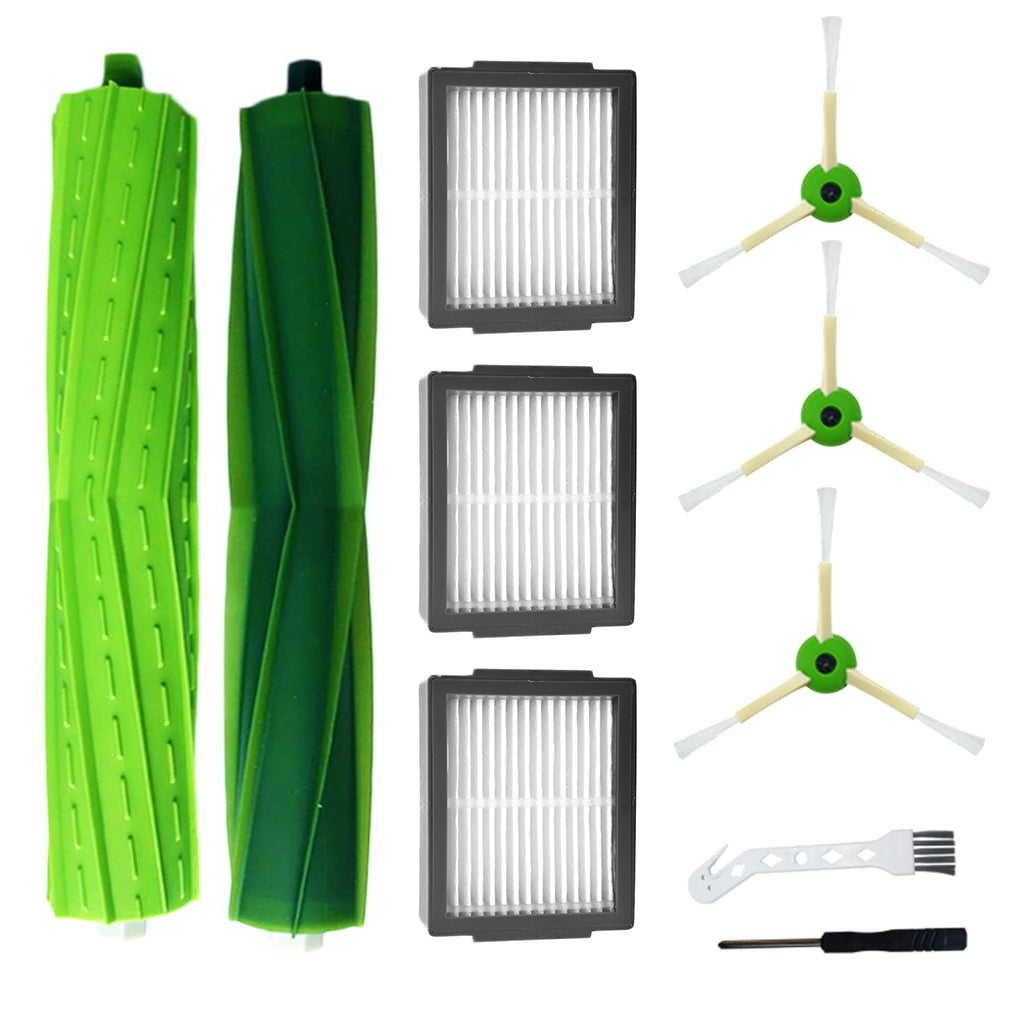 HASTHIP 10Pcs Replacement Accessories Kit for iRobot Roomba i Series Vacuum Cleaner, 3 Side Brushes, 2 Main brush, 3 HEPA Filters,1Cleaning Brush,1Screwdrivers. HASTHIP 10Pcs Replacement Accessories Kit for iRobot Roomba i Series Vacuum Cleaner, 3 Side Brushes, 2 Main brush, 3 HEPA Filters,1Cleaning Brush,1Screwdrivers.